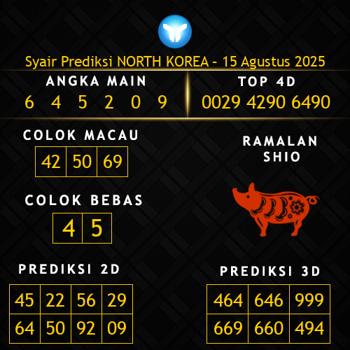 Prediksi North Korea Hari Ini 15-agustus-2025