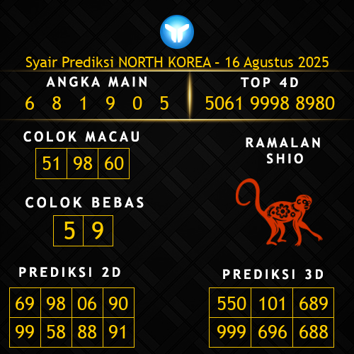 Prediksi North Korea Hari Ini 16-agustus-2025