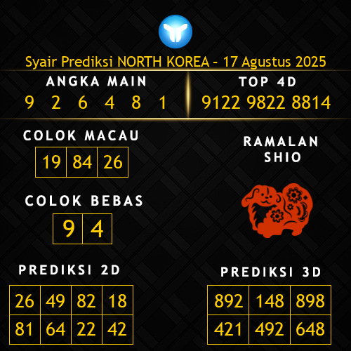 Prediksi North Korea Hari Ini 17-agustus-2025