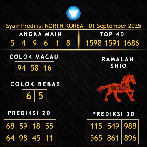 Prediksi North Korea Hari Ini 1-september-2025