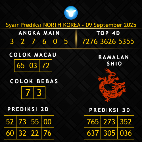 Prediksi North Korea Hari Ini 9-september-2025