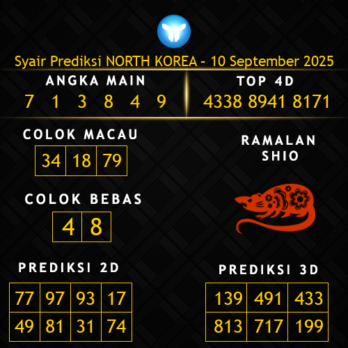 Prediksi North Korea Hari Ini 10-september-2025