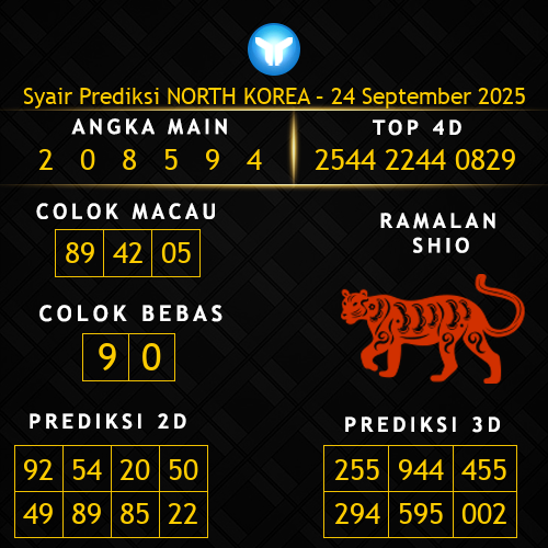Prediksi North Korea Hari Ini 24-september-2025