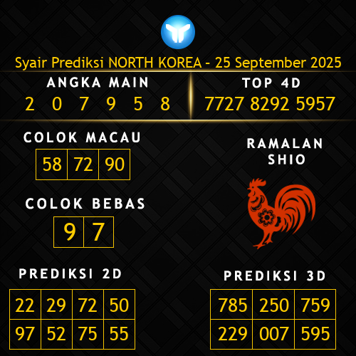Prediksi North Korea Hari Ini 25-september-2025
