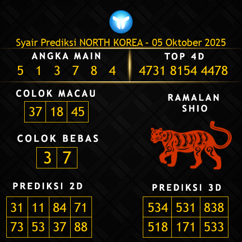 Prediksi North Korea Hari Ini 5-oktober-2025