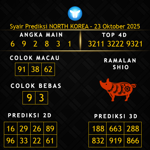 Prediksi North Korea Hari Ini 23-oktober-2025