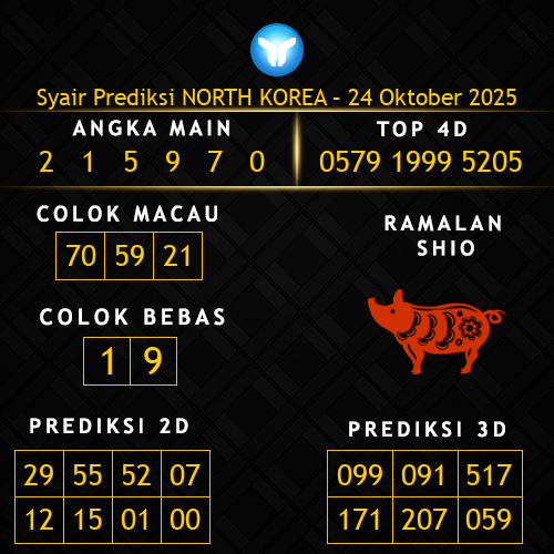 Prediksi North Korea Hari Ini 24-oktober-2025