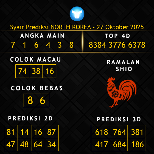 Prediksi North Korea Hari Ini 27-oktober-2025