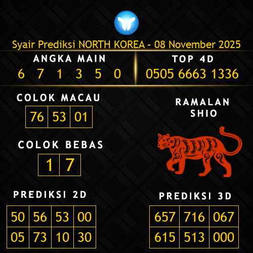 Prediksi North Korea Hari Ini 8-november-2025