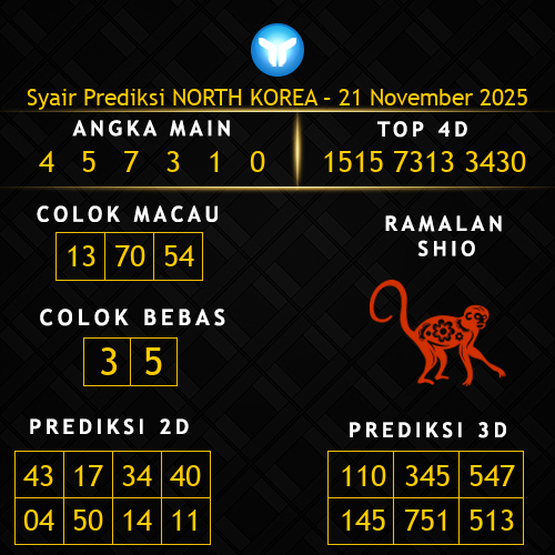 Prediksi North Korea Hari Ini 21-november-2025