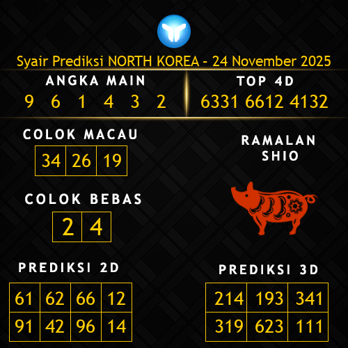 Prediksi North Korea Hari Ini 24-november-2025