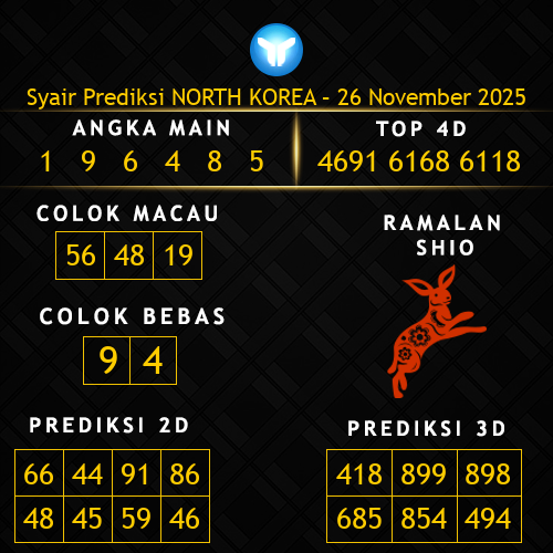 Prediksi North Korea Hari Ini 26-november-2025