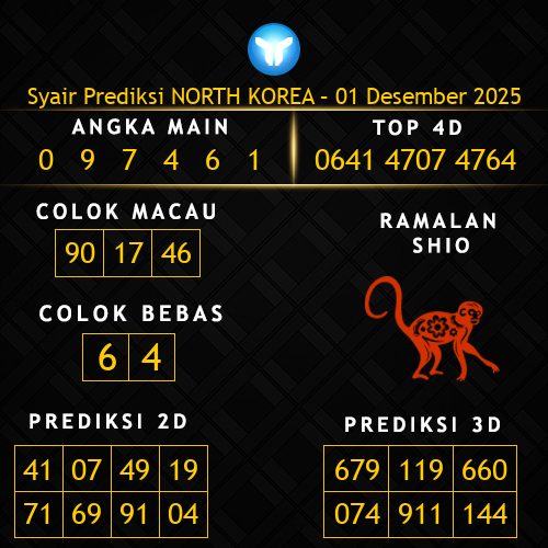 Prediksi North Korea Hari Ini 1-desember-2025