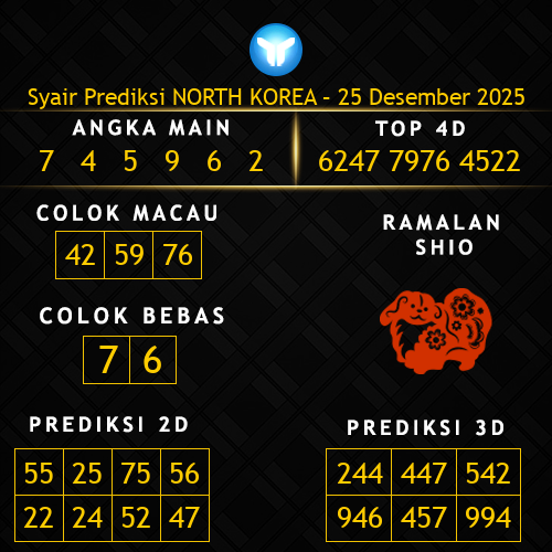 Prediksi North Korea Hari Ini 25-desember-2025