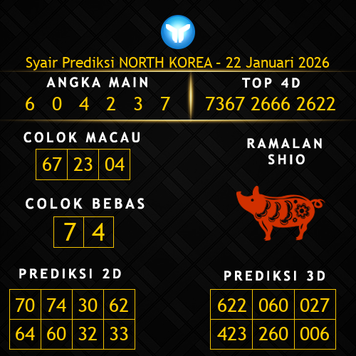 Prediksi North Korea Hari Ini 22-januari-2026