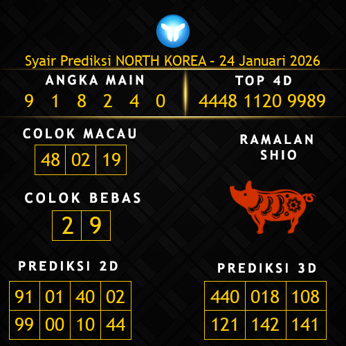Prediksi North Korea Hari Ini 24-januari-2026