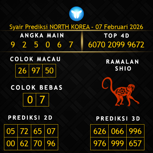 Prediksi North Korea Hari Ini 7-februari-2026