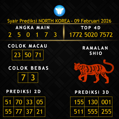 Prediksi North Korea Hari Ini 9-februari-2026