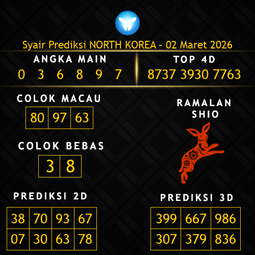 Prediksi North Korea Hari Ini 2-maret-2026