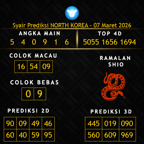 Prediksi North Korea Hari Ini 7-maret-2026