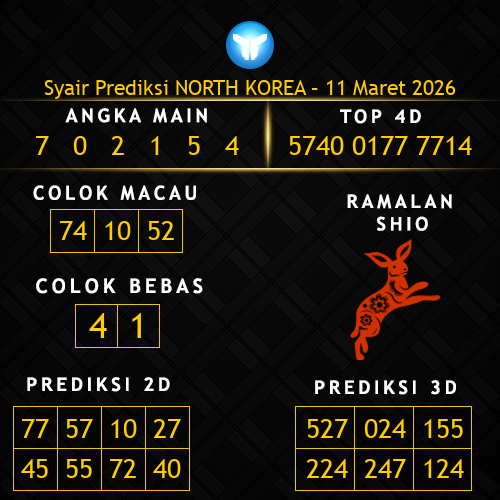 Prediksi North Korea Hari Ini 11-maret-2026