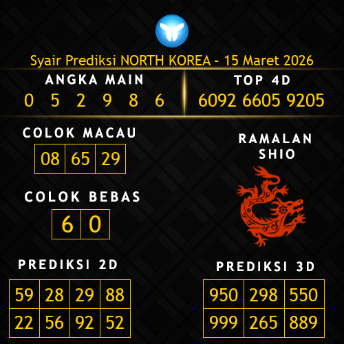 Prediksi North Korea Hari Ini 15-maret-2026