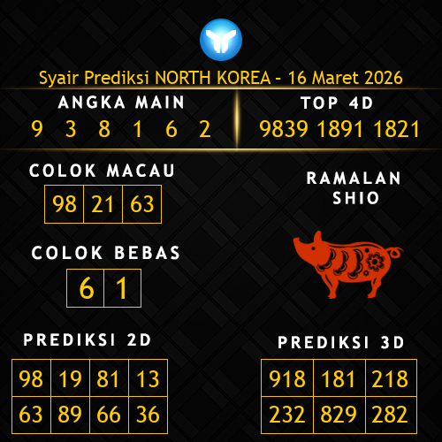Prediksi North Korea Hari Ini 16-maret-2026
