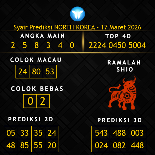 Prediksi North Korea Hari Ini 17-maret-2026