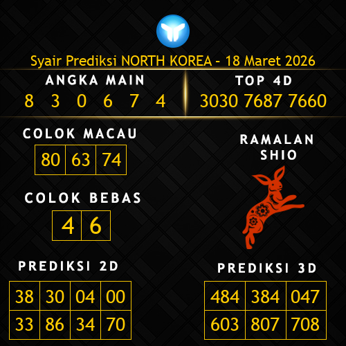 Prediksi North Korea Hari Ini 18-maret-2026