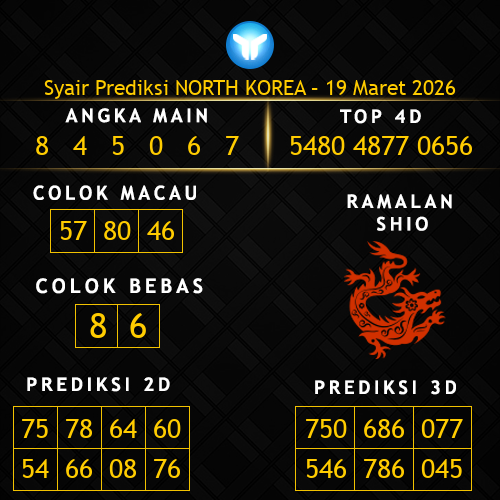 Prediksi North Korea Hari Ini 19-maret-2026