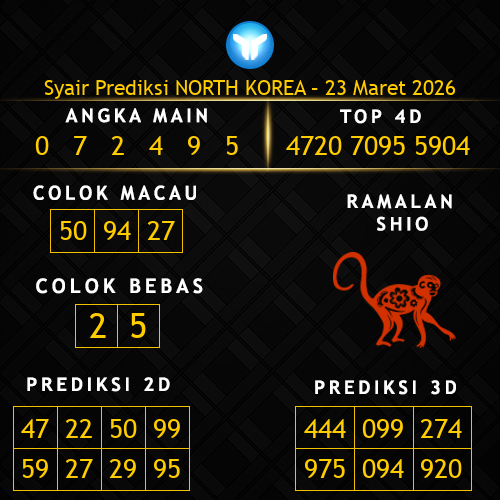 Prediksi North Korea Hari Ini 23-maret-2026