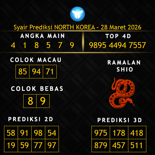 Prediksi North Korea Hari Ini 28-maret-2026