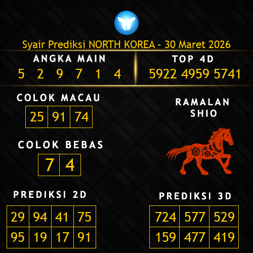 Prediksi North Korea Hari Ini 30-maret-2026