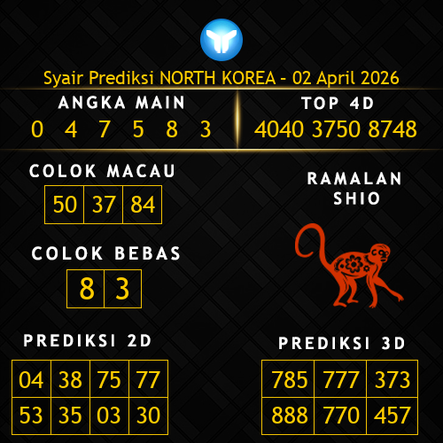 Prediksi North Korea Hari Ini 2-april-2026