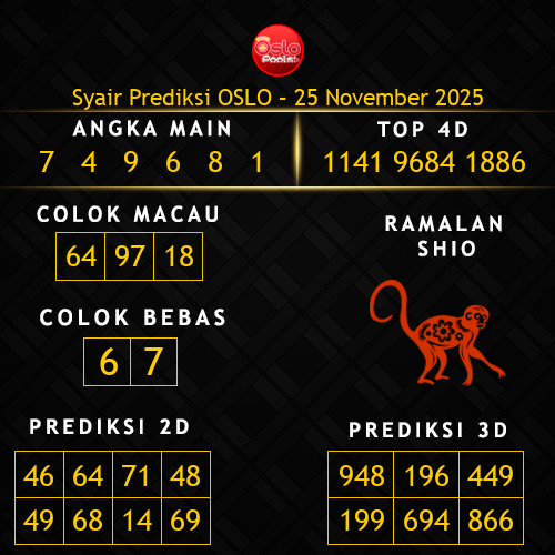 Prediksi Oslo Hari Ini 25-november-2025