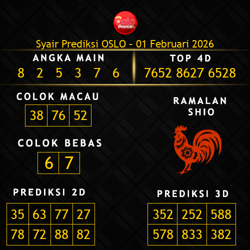 Prediksi Oslo Hari Ini 1-februari-2026