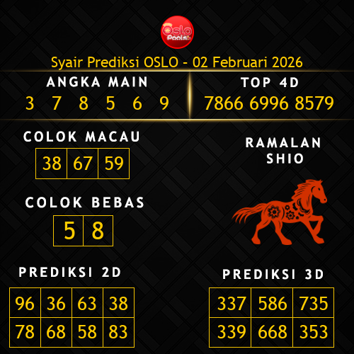 Prediksi Oslo Hari Ini 2-februari-2026