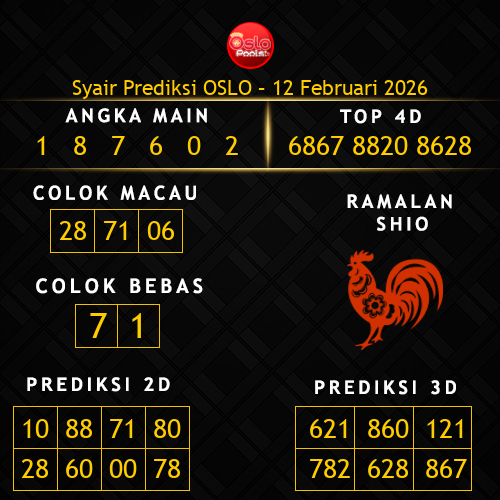 Prediksi Oslo Hari Ini 12-februari-2026