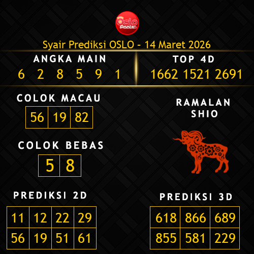 Prediksi Oslo Hari Ini 14-maret-2026