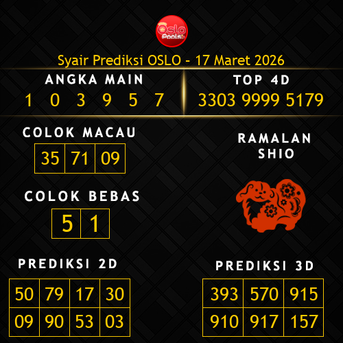 Prediksi Oslo Hari Ini 17-maret-2026