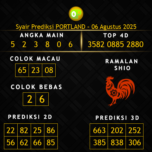 Prediksi Portland Hari Ini 6-agustus-2025