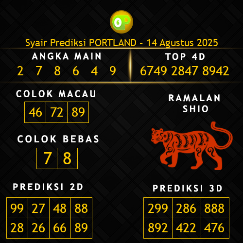 Prediksi Portland Hari Ini 14-agustus-2025