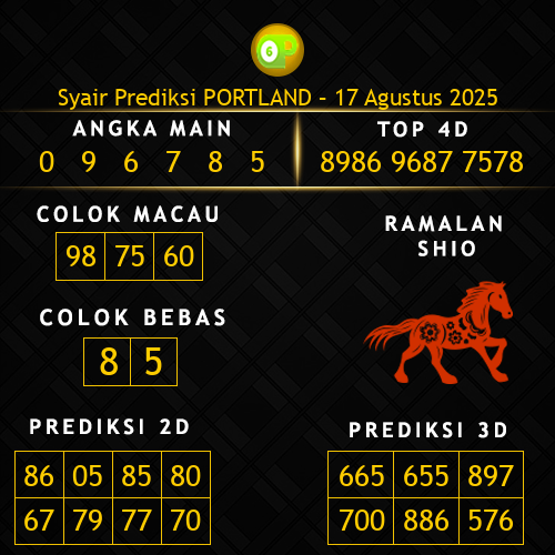 Prediksi Portland Hari Ini 17-agustus-2025