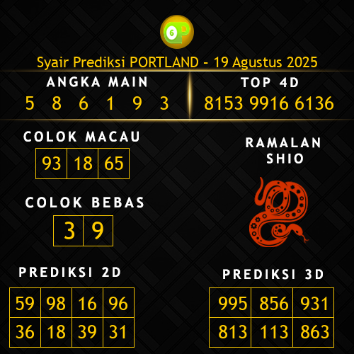 Prediksi Portland Hari Ini 19-agustus-2025