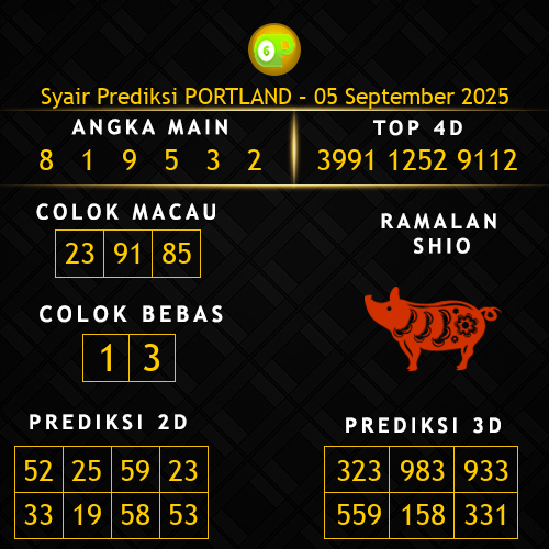 Prediksi Portland Hari Ini 5-september-2025