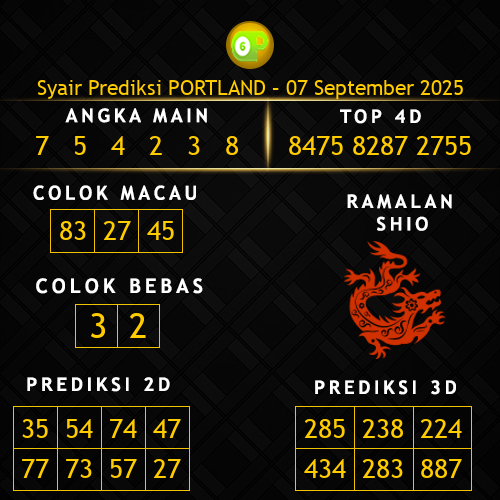 Prediksi Portland Hari Ini 7-september-2025