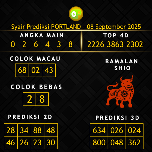 Prediksi Portland Hari Ini 8-september-2025