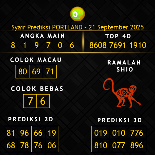 Prediksi Portland Hari Ini 21-september-2025