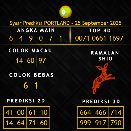 Prediksi Portland Hari Ini 25-september-2025