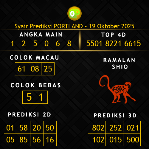 Prediksi Portland Hari Ini 19-oktober-2025